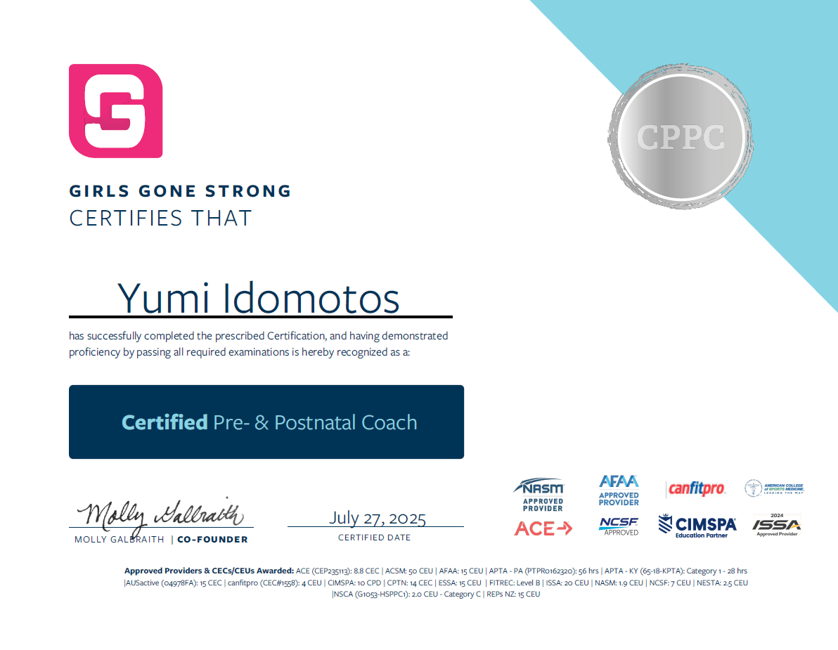 GGS certificate-min Girls Gone Strong(GGS)認定産前産後コーチ